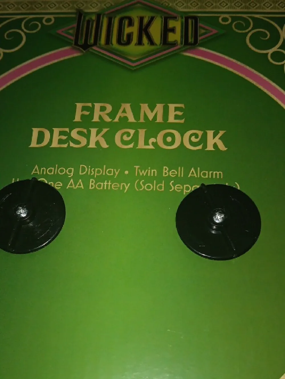 Disney Pink & Green Princess Frame Clock